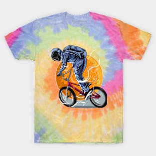 Astronaut riding bmx T-Shirt